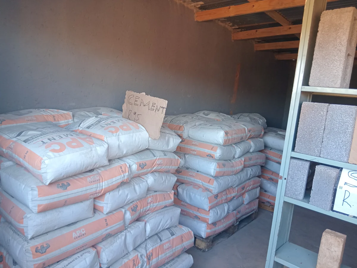 Cement and bricks